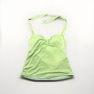 Neon Green halter MIRACLESUIT swimsuit top tankini size 14 Swim 1569